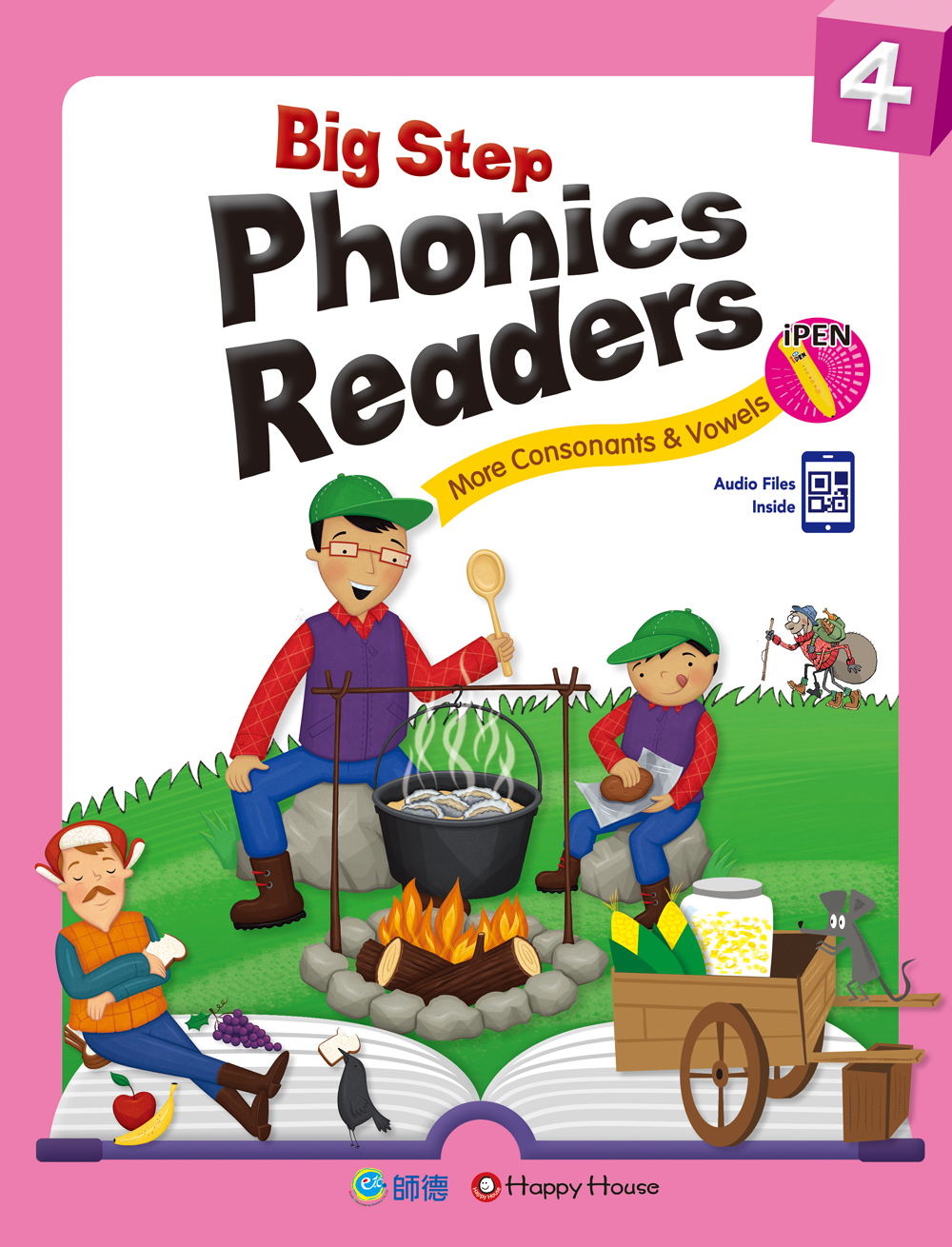 Big Step Phonics Readers 4 (ѭ QR CODE) (䴩iPENIŪ)