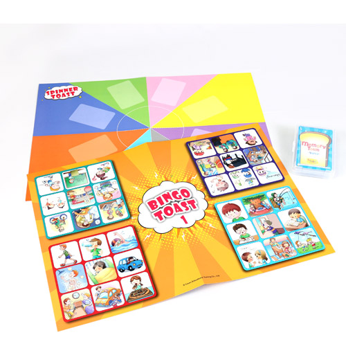 套組-記憶吐司字卡+桌遊板（動詞篇）