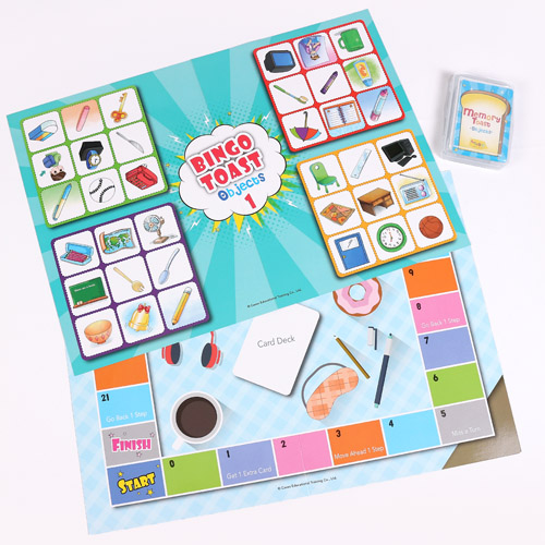 套組-記憶吐司字卡+桌遊板（物品篇）