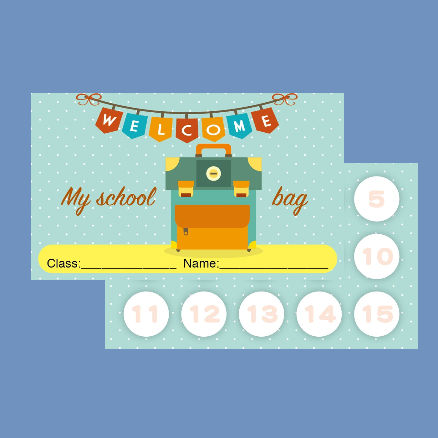 My school bag獎勵集點卡