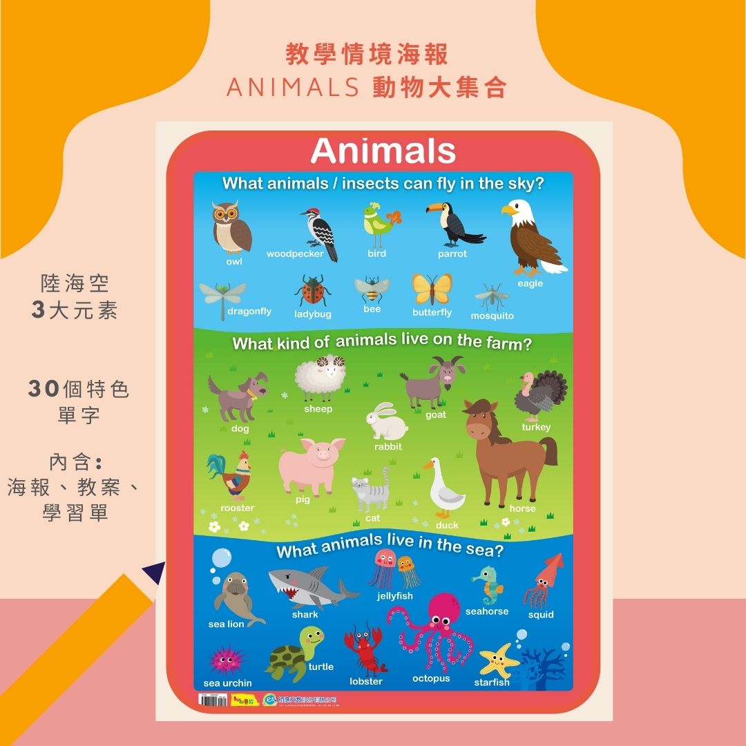 情境教學海報-動物大集合
