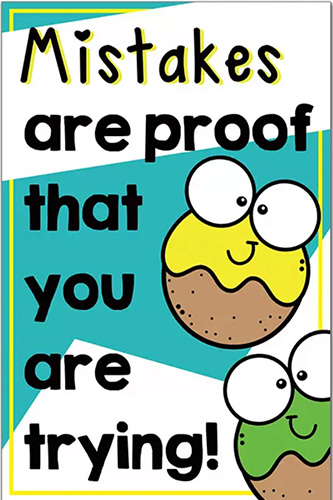 勵志海報-不怕犯錯，只怕不做