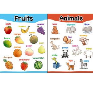 單字海報－水果篇 送 單字海報－動物篇 (海報2份 + 學習單4張 + 教案2張)